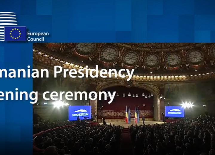 Aspecte ale ceremoniei de lansare a Președinției României