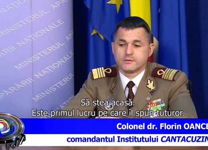 Sfaturi colonel Florin Oancea, comandantul Institutului Cantacuzino